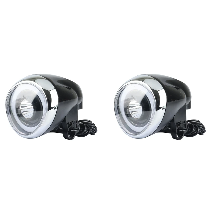 

2X For Citycoco Electric Scooter Angel Eye 60V Speed Power Meter Accessories Headlight Key Electric Lock Kit