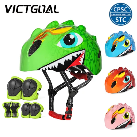 Bicycle Helmet Child Sports Safety Cycling Protection Knee Elbow Pad Sets Balance Bike Roller Skating Helmet Guard