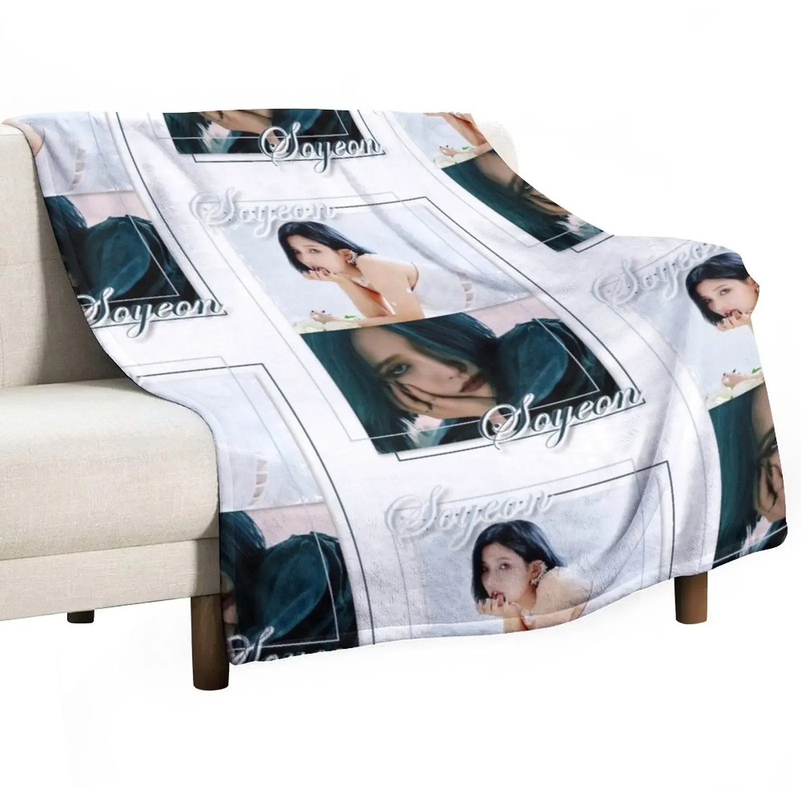 

GIDLE - Soyeon Throw Blanket Decorative Beds Personalized Gift decorative Luxury Throw Blankets