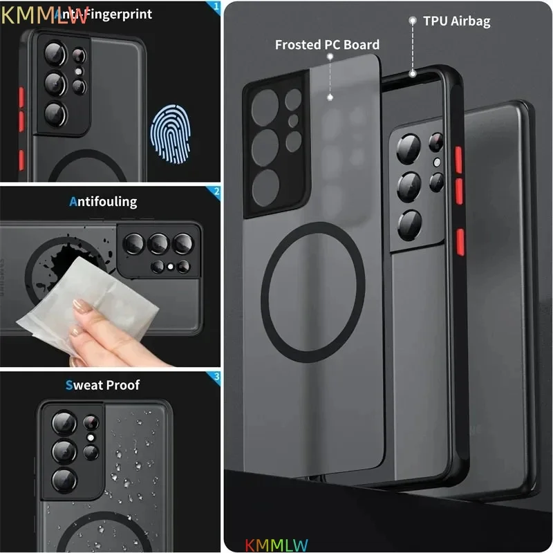 Matte Magnetic Translucent Phone Case