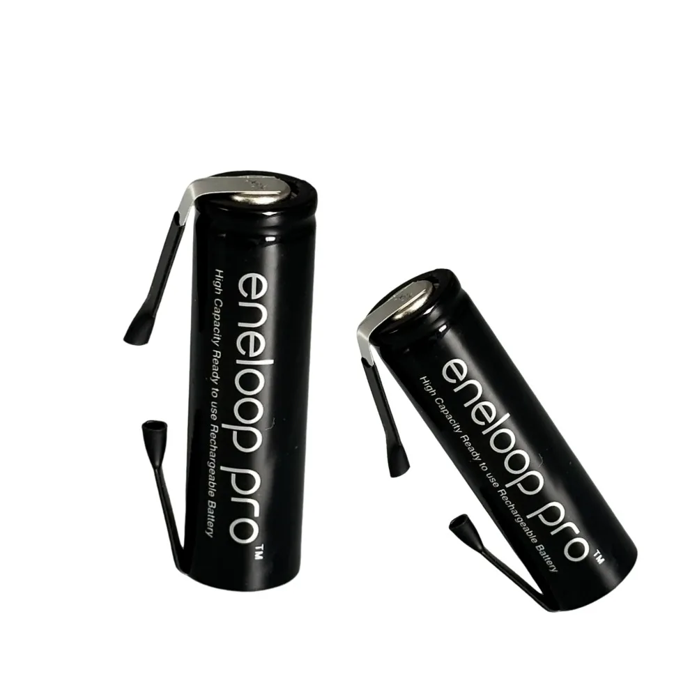 Rechargeable Battery Panasonic AA 1.2V 2550mAh Ni MH Green Shell for Philips Electric Shaver Toothbrush