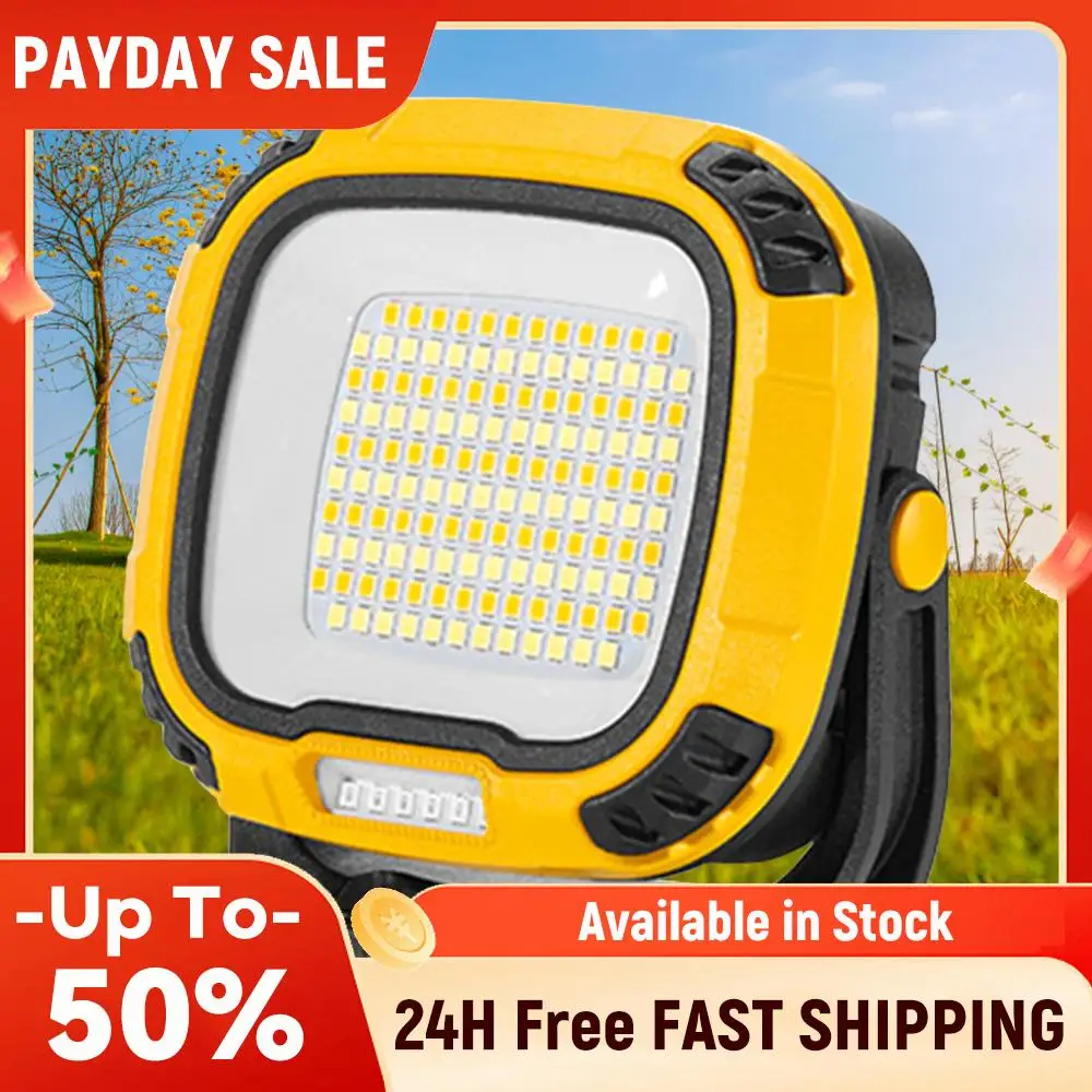 USB 캠핑 텐트 걸이형 조명 미니 자석 비상등 디밍 가능 타입-C 충전 180도..