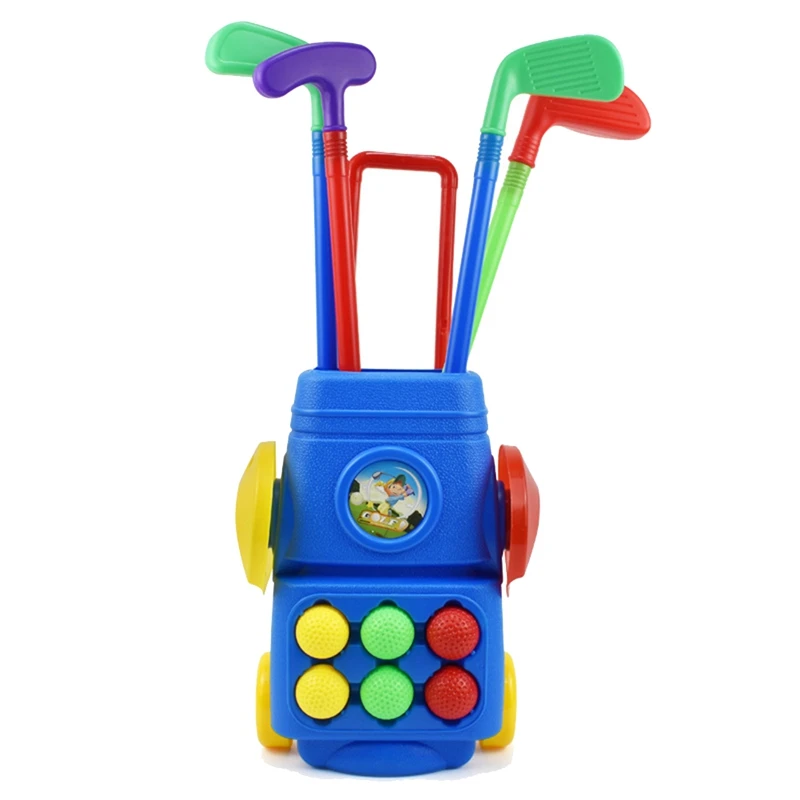 

Toddler Golf Set With 3 Balls 3 Golf Sticks, 2 Practice Holes And Golf Cart, Sport Toys Gift Fit For Kids