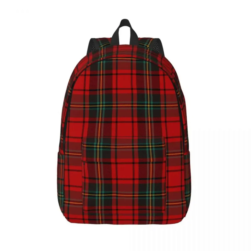 Tartan Clan Stewart Plaid Black Red Check Backpack Sports High School Hiking Daypack for Men Women Laptop Computer Shoulder Bag fashion backpack high school travel daypack men women laptop lightweight shoulder bag for hiking