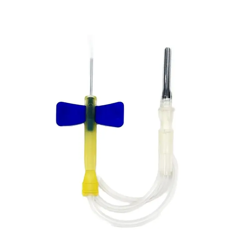 Disposable Safety style blood collection Needle with double wing Sterile Scalp Vein Set dog cat medical Disposable Blood Collection Needle