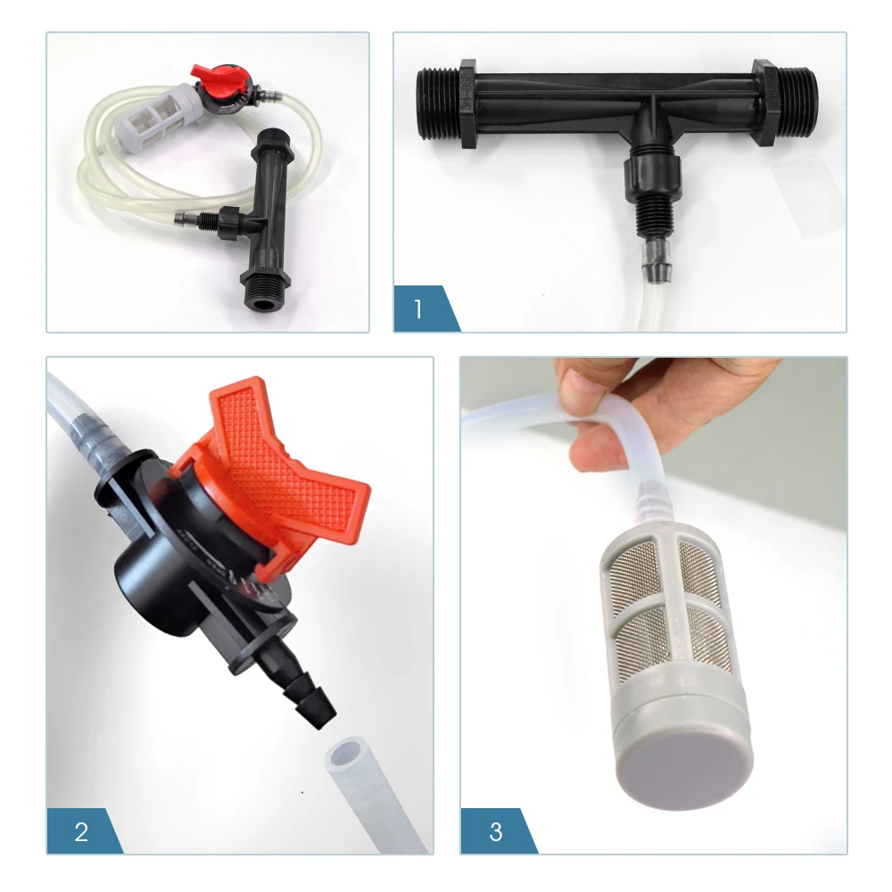 Iniettore Fertilizzante Venturi Per Irrigazione - Misura 3/4" - Kit Giardino E Agricoltura - Foto 4