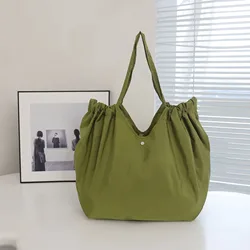 Eco - Friendly Large Capacity Foldable Shopping Tote Bag - Collapsible (Green)