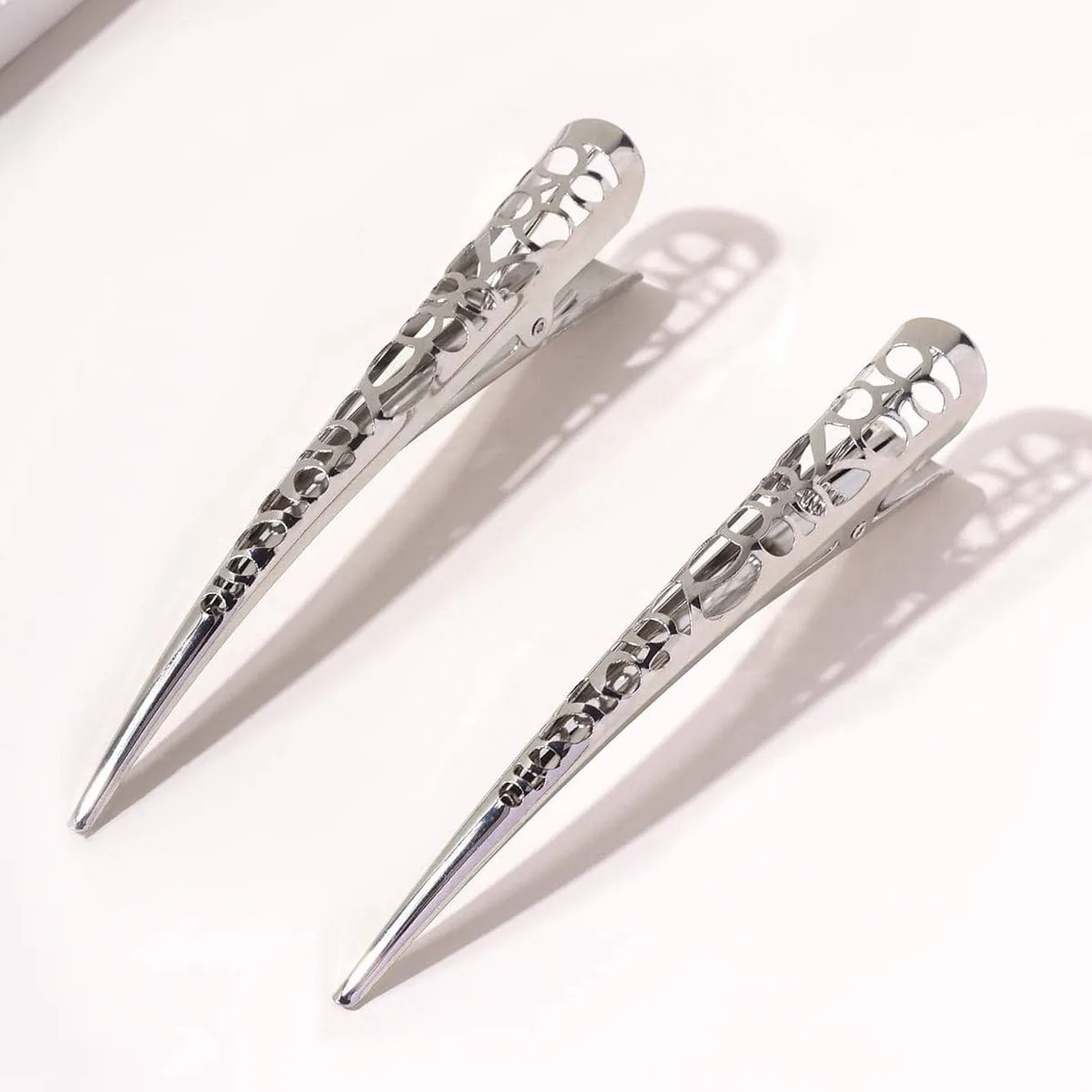 Elegant Metal Hair Clips - Stylish Salon Hairdressing Accessories