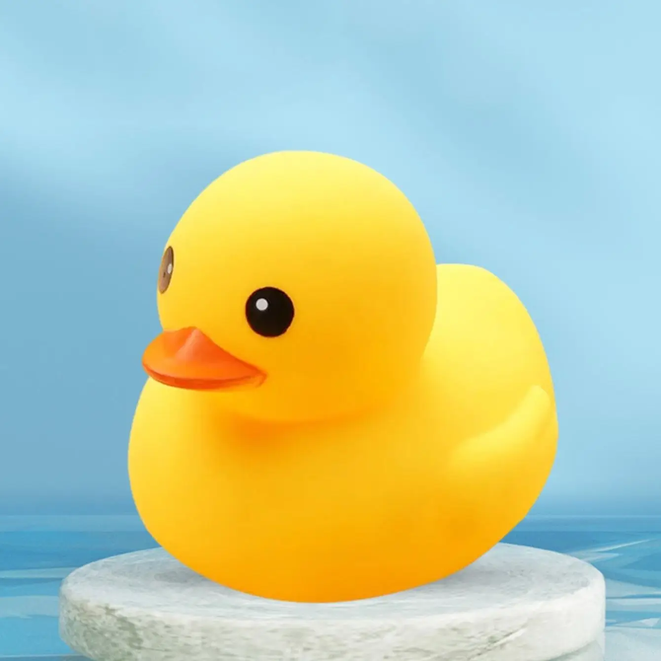5Pcs Cute Duck Swimming Water Toys For Children Soft Rubber Float