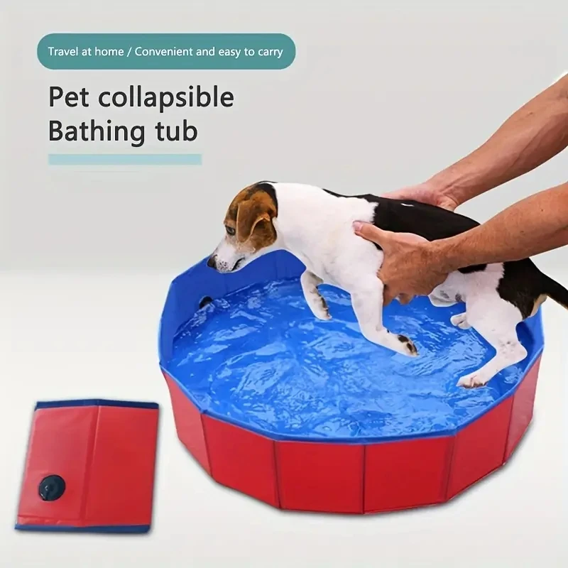 Pet Foldable Shower Tub 1pc Pet Bath Swimming Pool Portable Dog Bath Wash Tub pet bathing tub