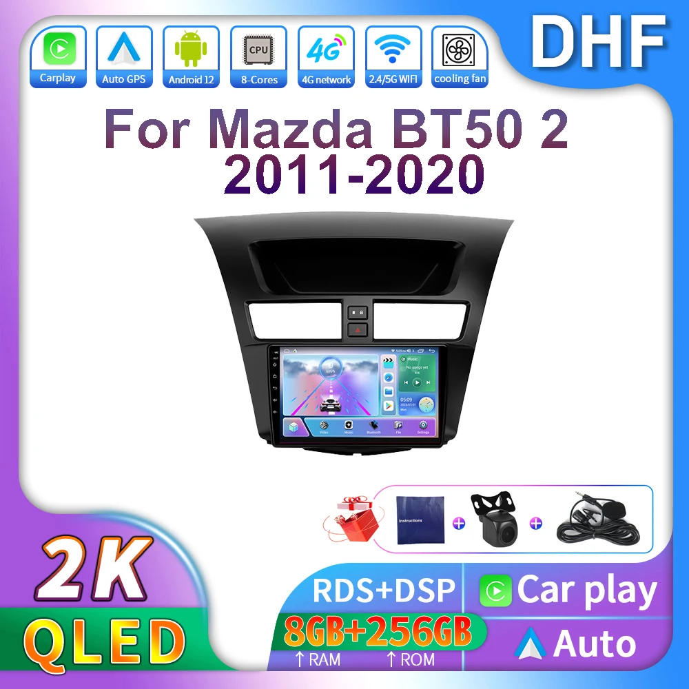 

Автомобильный радиоприемник DHF Android 13, 2K QLED для Mazda BT-50 BT50 2 2011-2020, мультимедийный плеер, Автомагнитола для Carplay, GPS-навигация, Авторадио 2 din