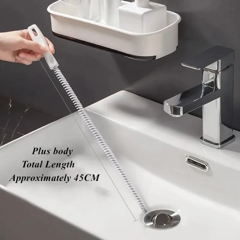 Cleaning Brush Pipe Dredging Bathroom Hair Sewer Sink Drain Cleaner Flexible Kitchen Clog Plug Hole Remover Tool