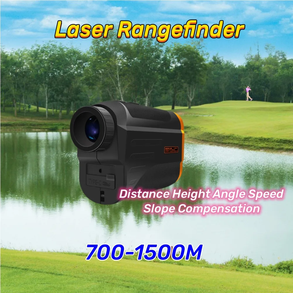 

Laser Rangefinder Golf Measurer With Angle Ballistic Compensation 700-1500MRange Handheld Industrial Electricity Measurement