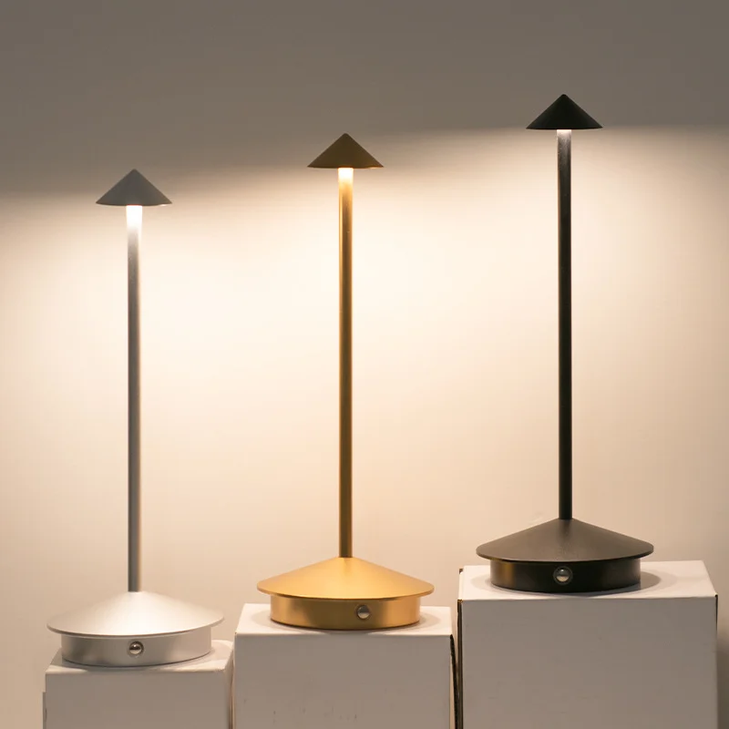 Rechargeable Table Lamp Lampada Da Tavolo Decorative Desk Lamp Creative Dining Touch Led Hotel Bar Coffee Pina Pro Table Lamp 3
