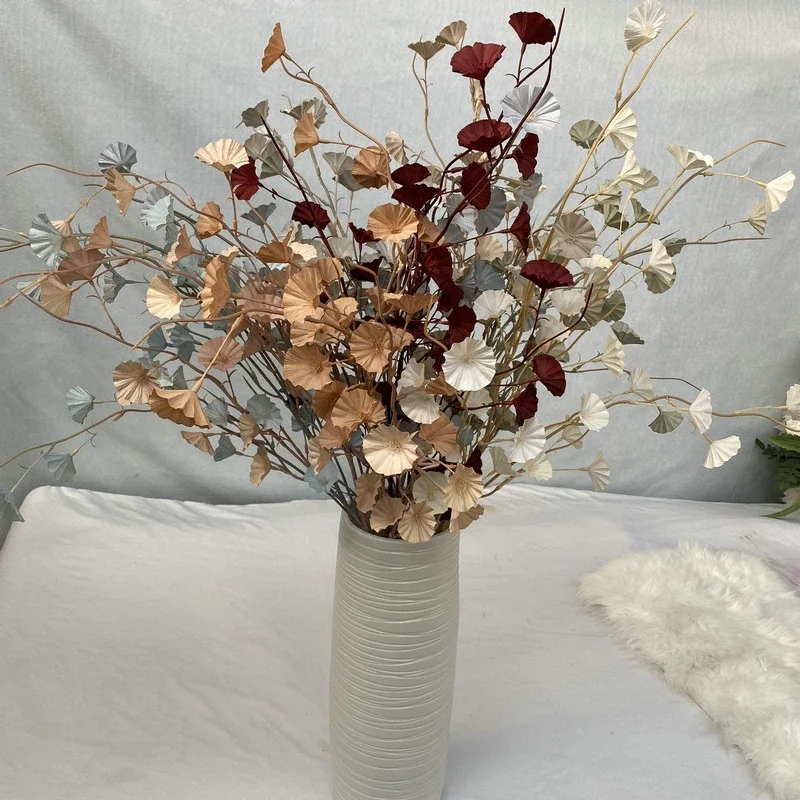 Piante Di Fiori Artificiali Pufan Metallico Campanula Caffè Foglie Di Luan Giardino Di Casa Decorare