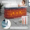 Portable Bathtub, Foldable Freestanding Bathtub, Japanese Soaking Tub, Shower Stall Bathtub, Bathroom Folding SPA Tub For Adults 5
