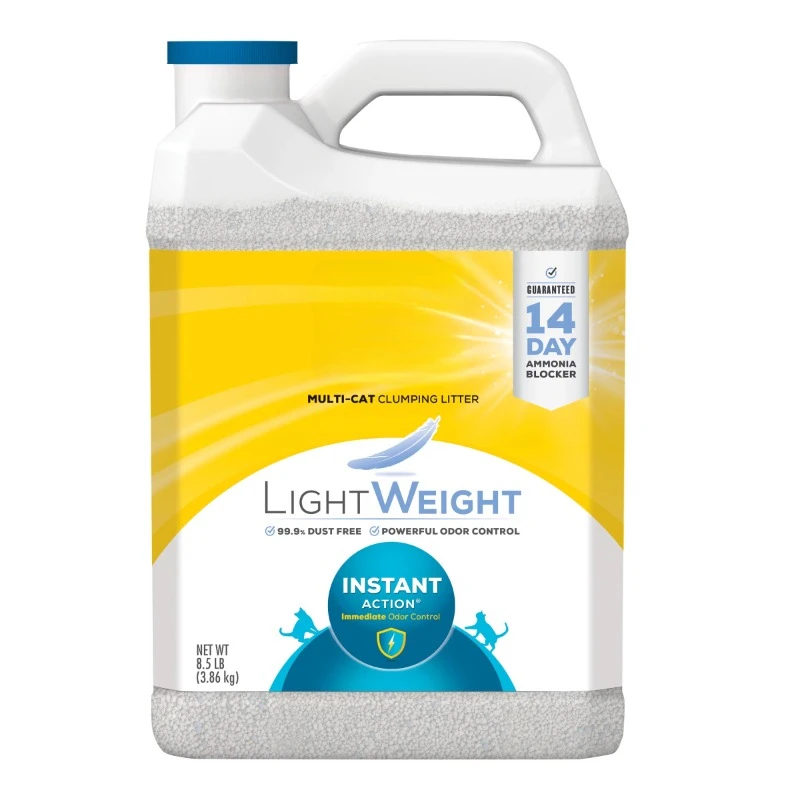 

Light Weight, Low Dust, Clumping Cat Litter, LightWeight Instant Action Cat Litter, 8.5 lb. Jug
