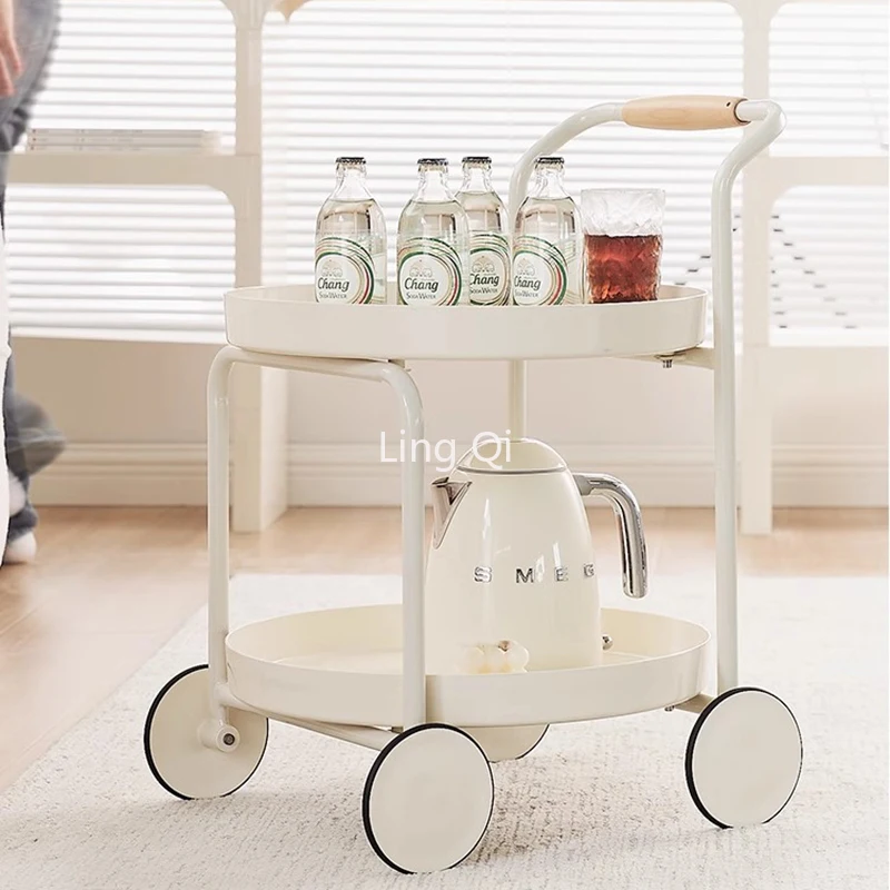 

Minimalist Mobile Kitchen Trolleys Srestaurant Food Groceries Modern Cute Cart Hotel Drinks Servierwagen Living Room Furniture