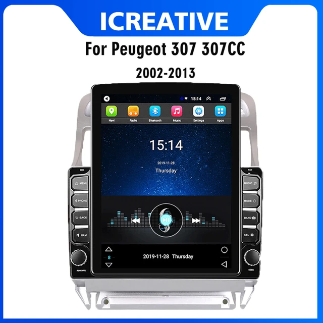 3G+32G Autoradio 2Din Android 12 pour Peugeot 307 307CC 307SW 2006-2013  lecteur multimédia Carplay Audio stéréo 4G WIFI Bluetooth - Cdiscount Auto