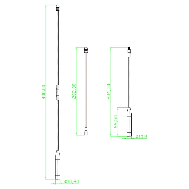 GIZONT LoRa 868MHz 915MHz 안테나, Meshtastic Heltec V3 & V4 ESP 32용, 2단 소프트 휩 안테나, 유연하고 구부릴 수 있음