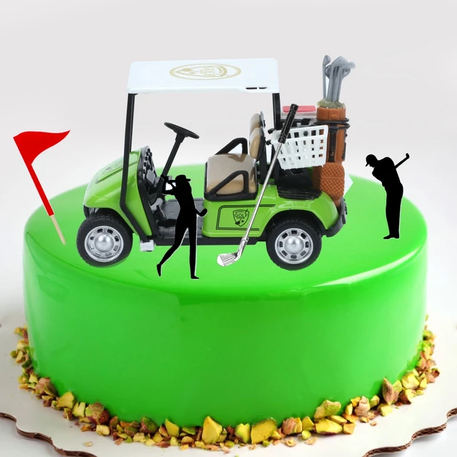 Golf Themed Cake Smash - Akron Child Photographer