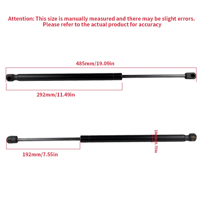 2PCS Rear Boot Tailgate Gas Struts For Hyundai i10 Hatchback I PA 2008-2013 430719071200, 81770-0X000, 81770-0X001 ,ADG05821, 2