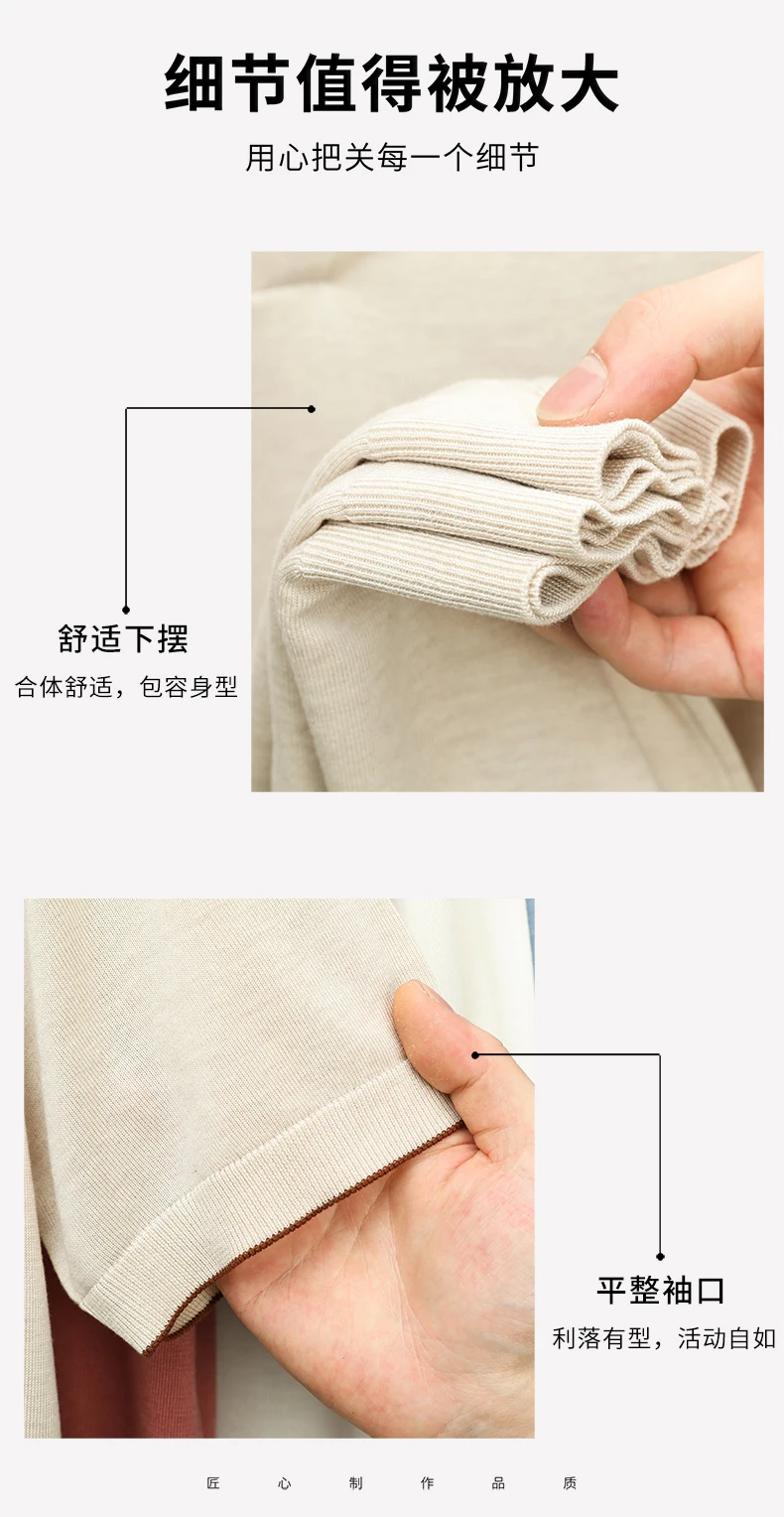 100% Lyocell Knitwear 2025 Men Spring Summer Trendy Turn Down Collar Knit Tees Short Sleeve Breathable Knit Tops