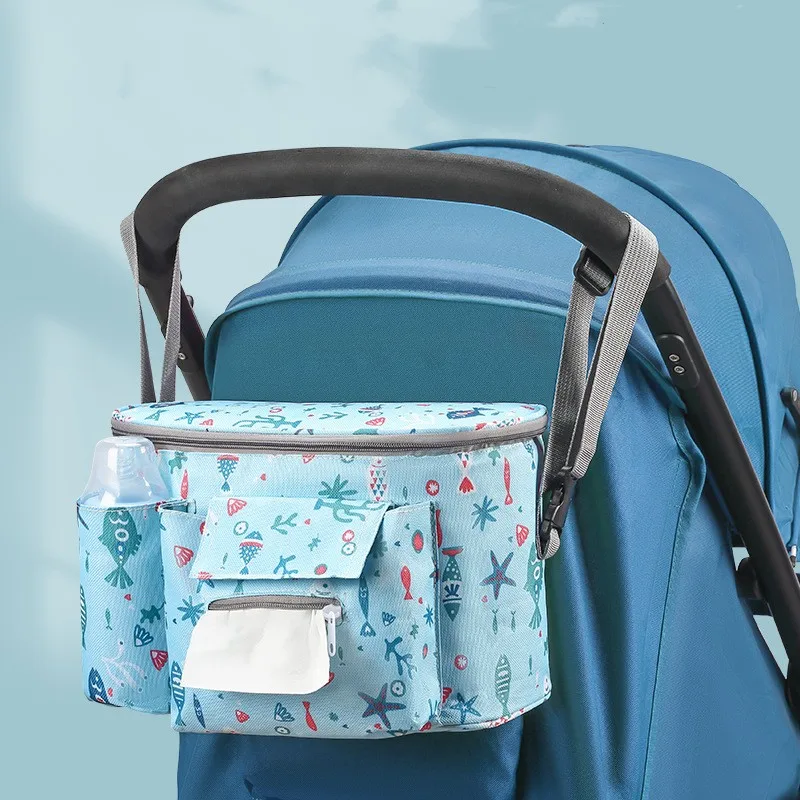 

Baby Stroller Hanging Bag Multifunctional Large Capacity Mommy Package Outside Stroller Storage Bag Electric car Storage Bag