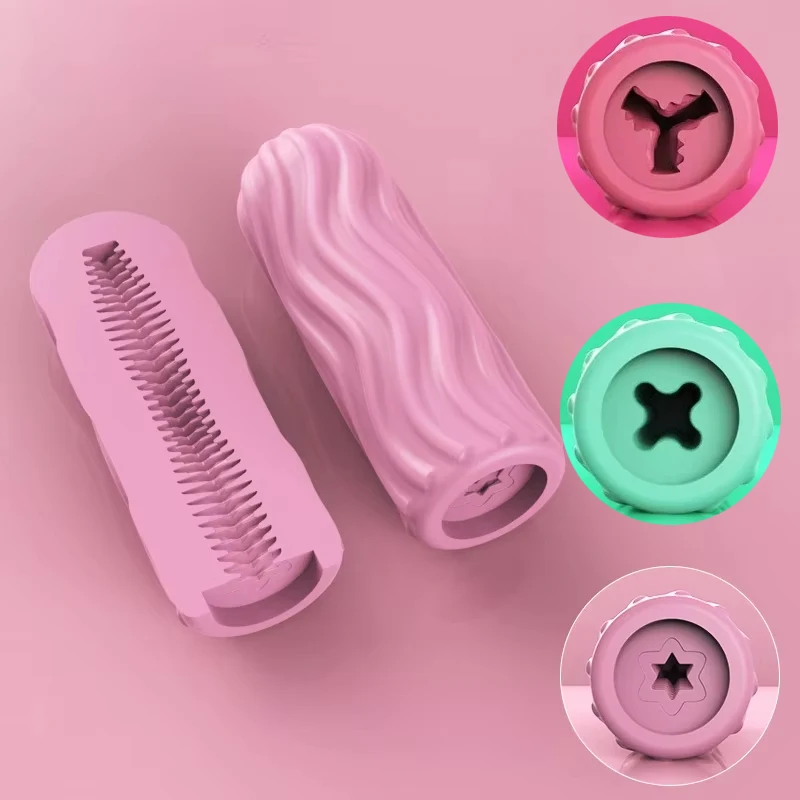 Männlicher Masturbator Cup Manuelle Silikon Tragbare Saugen Flugzeug Tasse Weiche Vagina Blowjob Tasche Pussy Masturbation Sex Spielzeug Für Männer 1