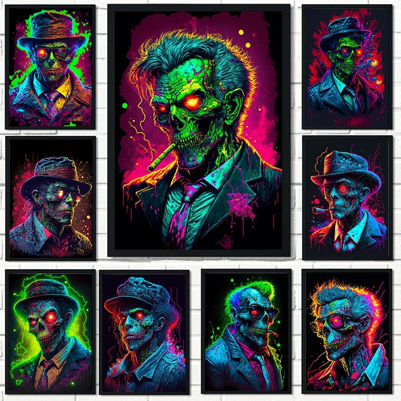 Graffiti Gangster Zombie Poster E Stampa Room Decor Canvas Painting Wall Decor Stampe Decorative Pittura Murale Wall Art Living