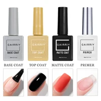 Gairriy Gel Nails 15ml Base Coat Top Coat Matte Coat Primer Function Nail Polish Semi-Permanent Soak Off UV LED Nails Art Salon 2