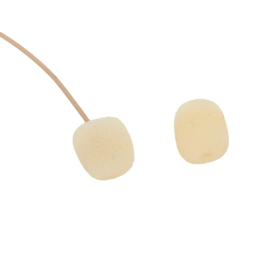 

Beige Double Earhook Headset Mic Headworn Microphone 3.5mm 3 Pin 4 Pin XLR Plug With Steel Ear-hang Microphone Accessories