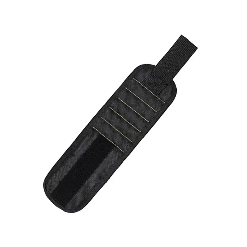 Pulseira magnética para segurar parafusos unhas e brocas, porta-ferramentas de pulso, cintos com ímãs fortes, 5 fileiras 6