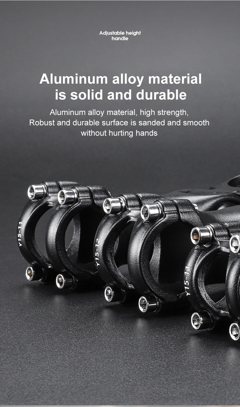 Description Picture 3 of itemAdjustable Angle Bicycle 25.4/31.88mm Handlebar Stem Riser Aluminum Alloy Front Fork Stem Adapter Mountain Bike Stem Accessories