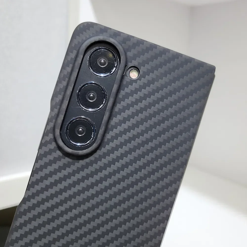 Dropshipping 600D Aramid Carbon Fiber Phone Case For Samsung Galaxy Z Fold 5 Fold5 Ultra Thin Z Fold 5/5 Fold5 Full Case Cover
