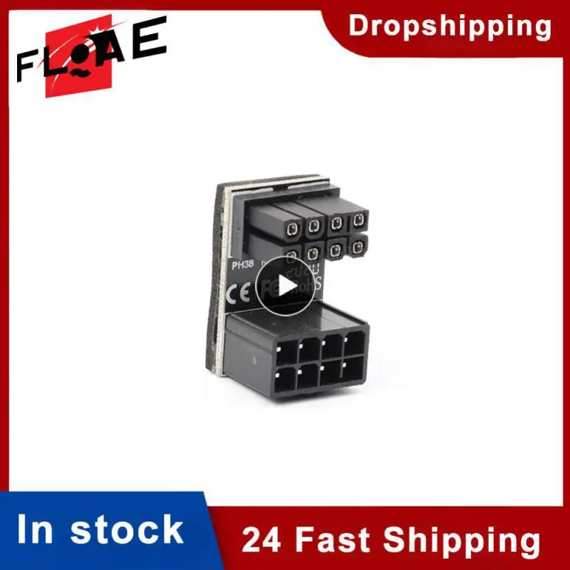 

Новый адаптер питания ATX 8pin 6Pin Male 180 градусов под углом до 8 Pin 6 Pin