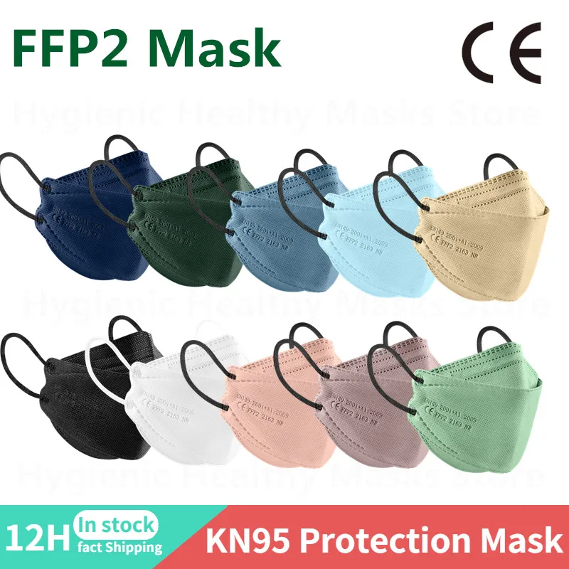 

Fish Mask KN95 Mascarillas FPP2 Adult Morandi FFP2mask 4 Layer FFPP2 Approved Face Masks FFP2 Respirator Mouth Cover Masque FFP2