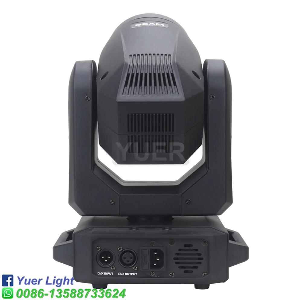2Pcs/lot YUER 200W Power Bright Beam Spot Moving Head Stage Lighting 18 Prisms Rainbow Effect Dj Wedding Party Disco Gobo Light 4