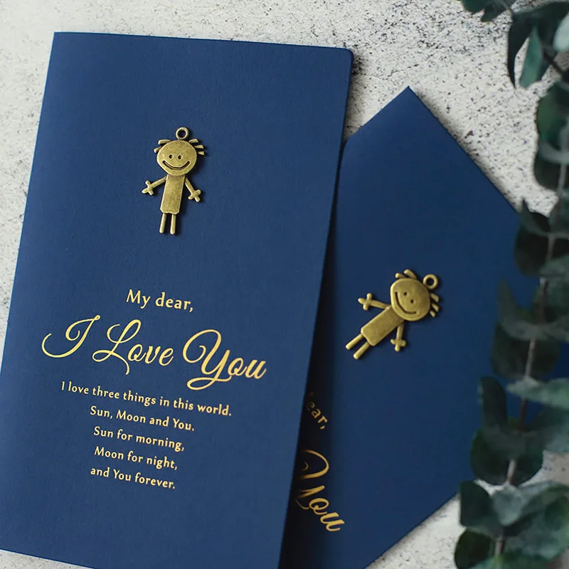 Valentines Day Gift Love Gift Card with Envelope Anniversary Birthday for Girlfriend Boyfriend Present Wedding Gifts