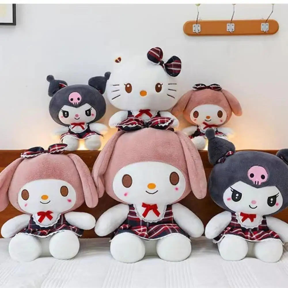 

Sanrios Hellokittys Kuromi My Melody Cinnamoroll Doll Anime Kawaii Cute Cartoon Anime Plushie Stuffed Toys Birthday Present