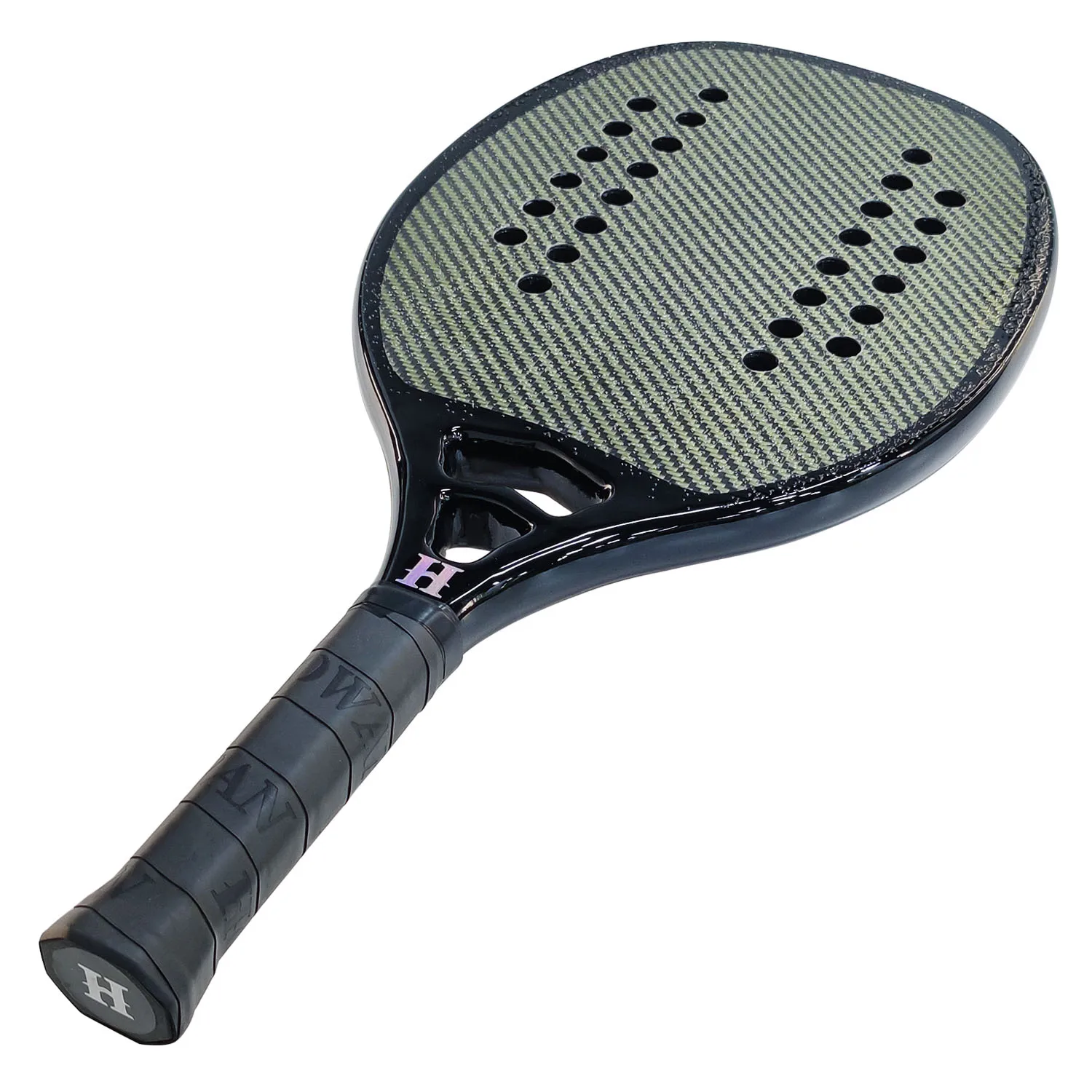 HOOWAN Beach Tennis Racket Kevlar 3K Carbon Fiber Rough Face Professional Racket Beach Tennis with Bag tennis racket