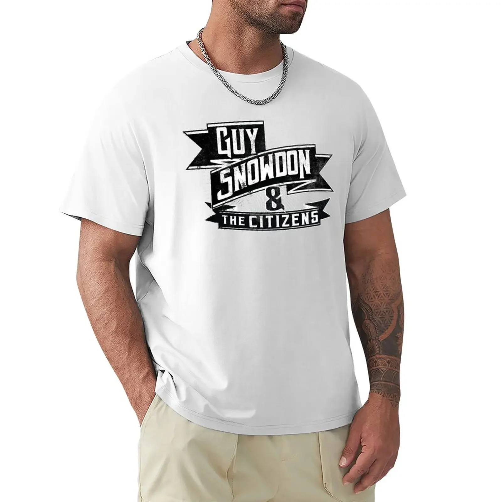 Guy Snowdon & The Peoples With Star Design T-Shirt Abbigliamento Estivo Abbigliamento Vintage Camicie Da Allenamento Da Uomo