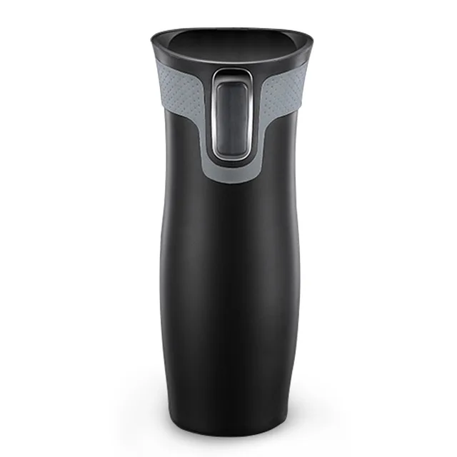 450ml Thermos Bottle For Coffee Vacuum Water Cup Business Office Car Use One-Click  Open Water Dispensing Thermal Cup