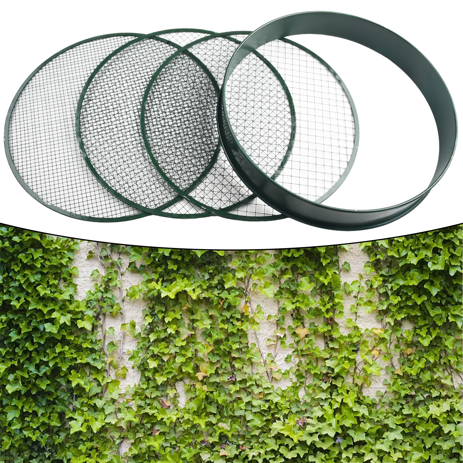 

Brand New None Garden Sieve Compost Sieve Garden Green High Quality Metal Sand Hand 12.7 Mm 3 Mesh 9.5 Mm Coarse Fine