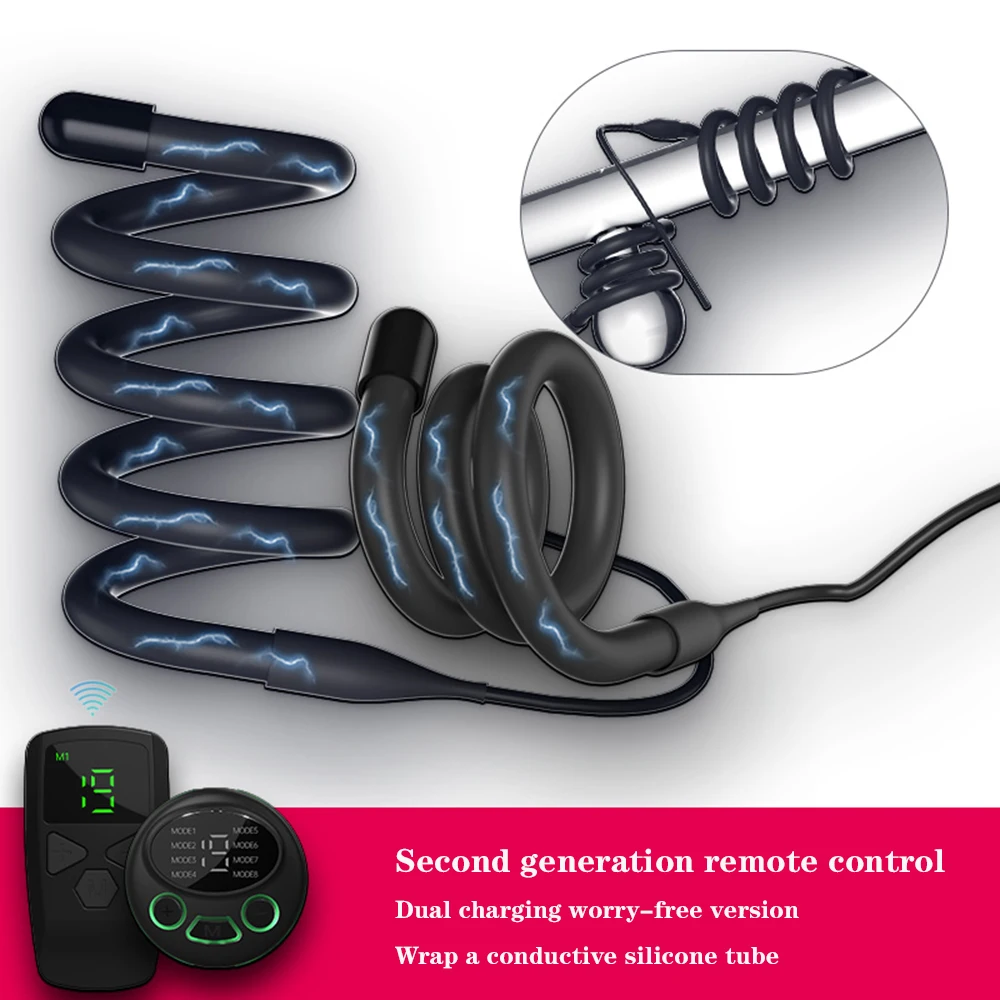 Electric Shock Penis Ring Cock Ring Delay Ejaculation Pulse Body Massager Delayed Ejaculation Prostatic Massage Sex Toys for Men