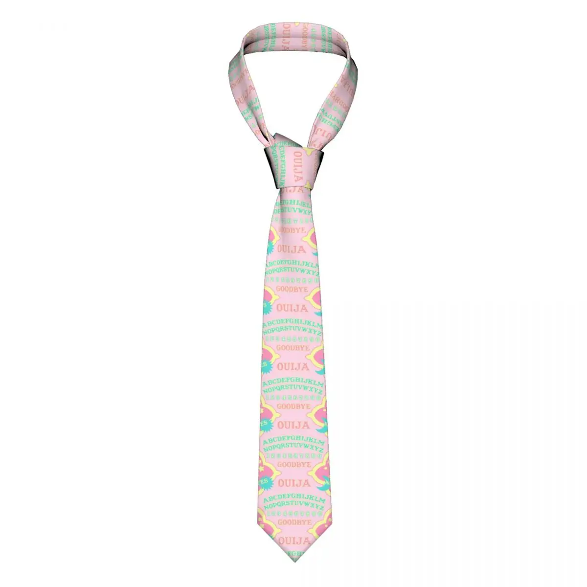 

Пастельные розовые шейные Галстуки Ouija мужские шелковые галстуки на заказ для гадания на Хэллоуин