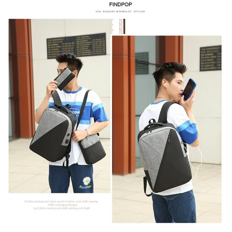 3pcs Backpack Shoulder Bag Pencil Case School Bookbag Daypack for Teenager
