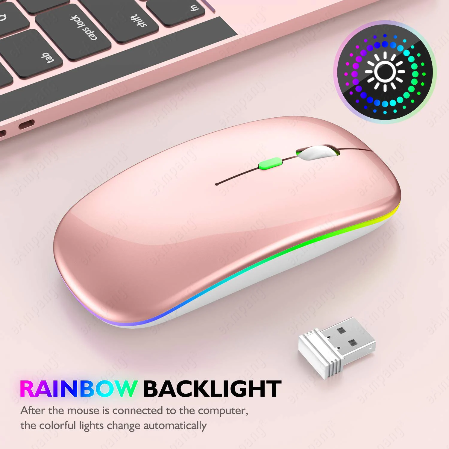 5.2 BT Wireless Mouse for Apple iPad 10.2 9.7 5th 6th 7th 8th 9th Generation Air 2 3 4 5 10.5 Pro 11 12.9 mini 6 5