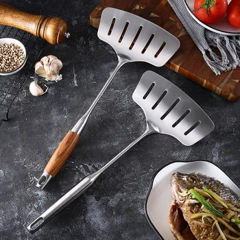 Large Stainless Steel Frying Spatula 1