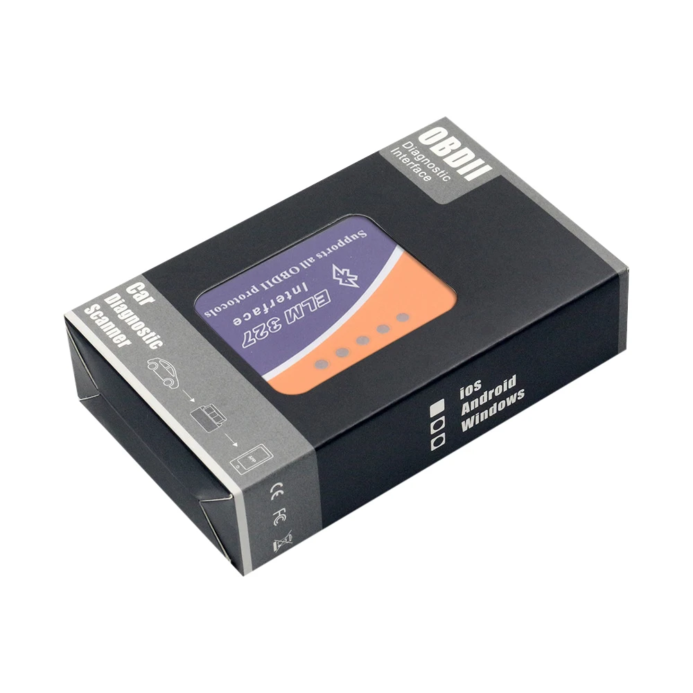 Diagnostic Instrument Android Windows ELM327 OBD2 V2.1 Bluetooth Car Detector Diagnostic Instrument Auto Fault Scanner Tool 3